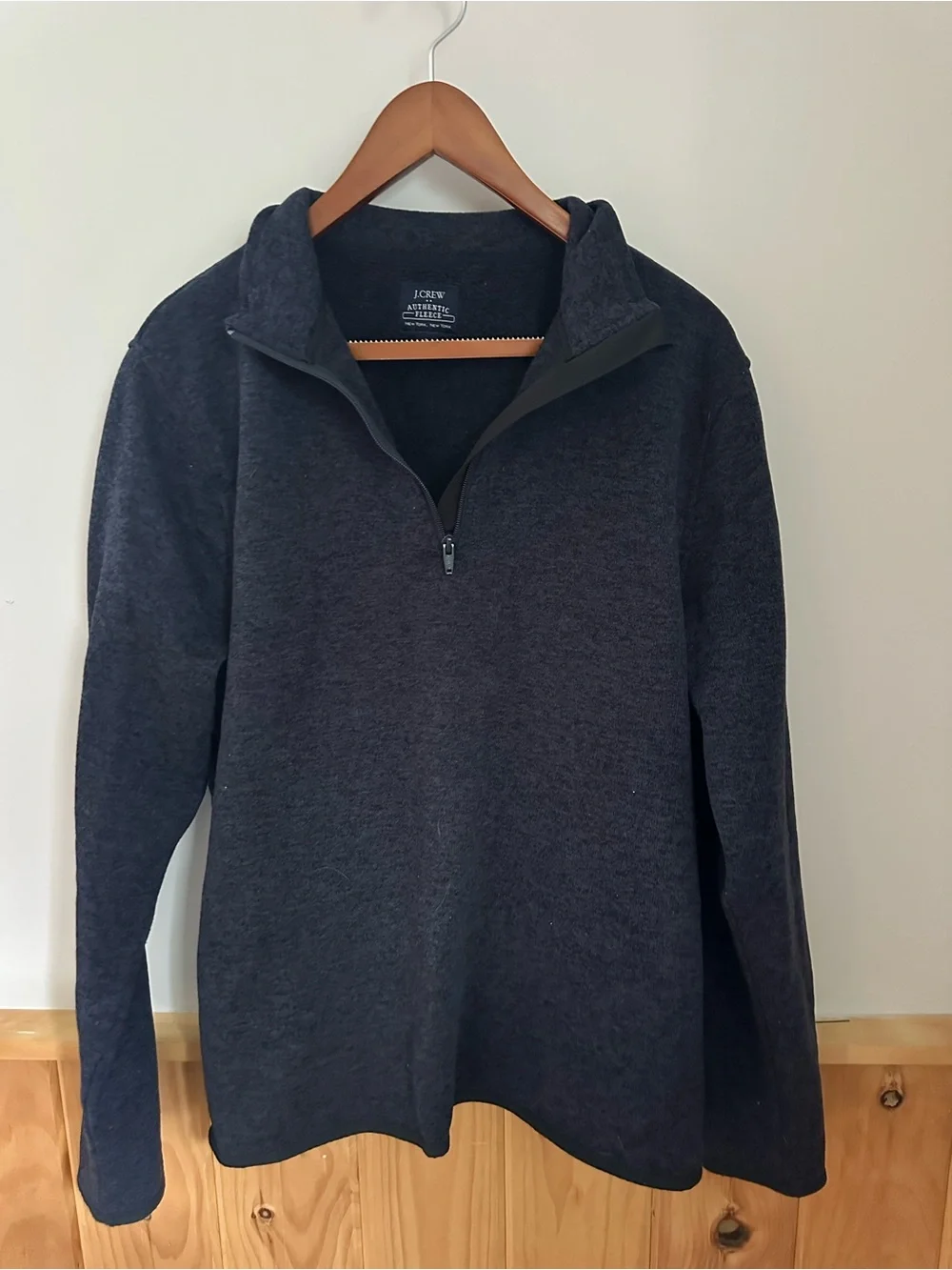 J. Crew Men’s Dark Navy Quarter-Zip Pullover